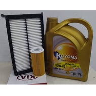 KIA CARNIVAL 2.2 DIESEL 16y -2019y , SORENTO UM 2.2 DIESEL AIR FILTER + OIL FILTER + KOYOMA 15W40 CI