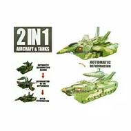 2 in 1 Fighter TANK Car Toy / AIRCRAFT TANK No.LD668B