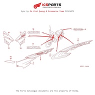 Sticker - Decal(Nf100M5/Msv5)(3) (F-30-2-A) HONDA Wave A / A+ / Zx / Rs / S / 100S Import Parts Cata