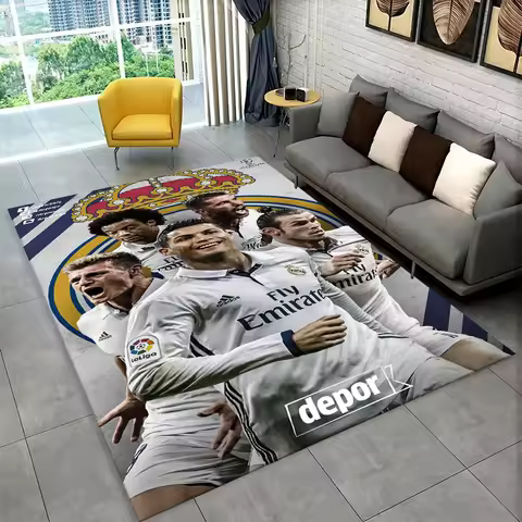 Football Star Goat R-Ronaldo CR7 Non-Slip Area Rug for Living Room,Bedroom,Playroom,Carpet Floor Mat