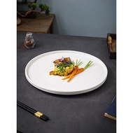 T Tray Cushion Plate Hotel Creative New Chinese Tableware 2023 New Style Dish Plate High-End Atmosph