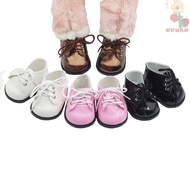 AVUKA 1 pair Doll Leather Shoes, Lace-up 8.5cm/9cm  Canvas Doll Shoes, Shoes for Dolls Accessories M