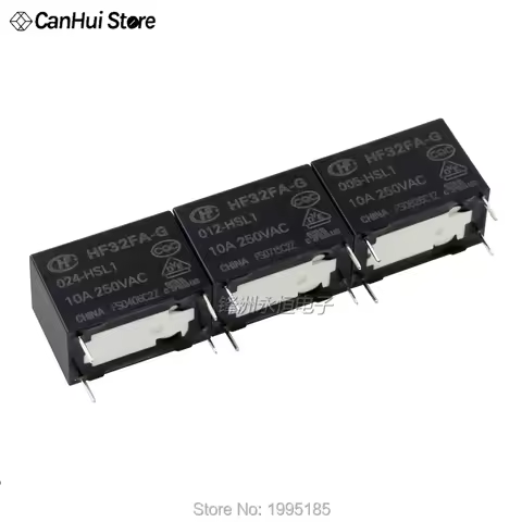 HONGFA HF32FA-G 005-HSL1 012-HSL1 024-HSL1 5V 12V 24V 4Pin 10A/250VAC Power Relay Normally Open Rela