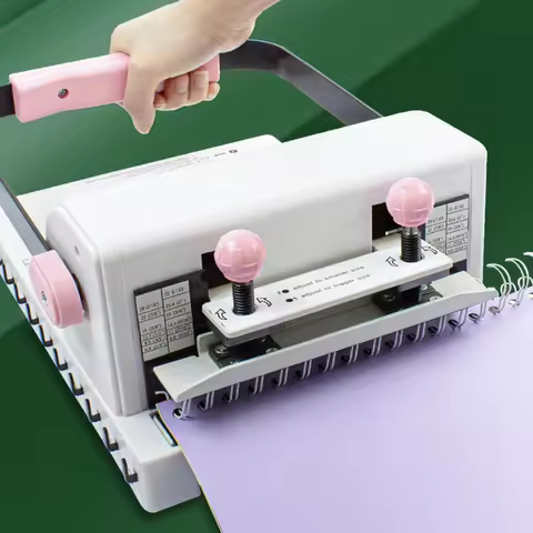 Binding Machine 2:1 Double Wire Binding Machine Single-pass 20 Pages Punching Suitable for Book and 