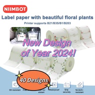 Niimbot B21/B3S/B1/B203 White Label Colorful Label tape Label Sticker  Label Maker Label Printer Chr