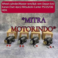 Wheel Cylinder/Master Rem/Bak Rem Depan Kiri/Kanan 1 Set 4 Pcs Mitsubishi Canter PS125/PS136 HDX