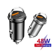 Elough Mini 48W Car Charger Fast Charging QC3.0 PD30W Car Phone Charger Adapter