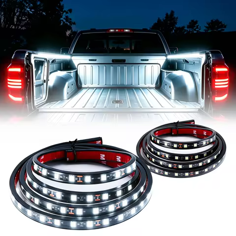 60" Pickup Compartment Light Strip,LED Car Trunk Light Strip Switch Control 5050 LED Beads Waterproo