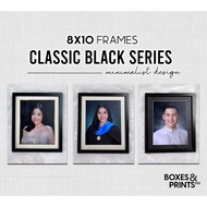 8x10 GLASS PHOTO FRAME with Matting, Hook, and Stand, Grad Pic Frame, Wedding Frame, Photo Frame