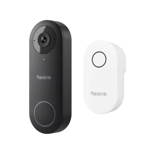 REOLINK Video Doorbell WiFi Camera 2K+ Wired Outdoor Dual Wi-Fi 4:3 Wide View Smart Detection Front 