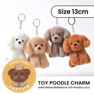 GANTUNGAN POODLE CHARM PET BAG HANGER POODLE PLUSH TOY DOGGY CAPTAINPET DOLL