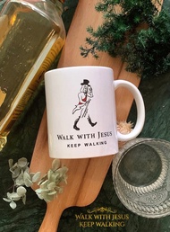 約翰走路 Johnnie Walker 馬克杯 手繪插畫風格 原創Q版 咖啡杯