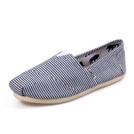 Toms striped canvas shoes women casual flats shoes casual flat shoes classic lazy shoes