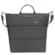 100% Authentic LONGCHAMP LE Pliage Club 70th anniversary embroidered horse Lady Nylon Dumpling Bag Oversized Travel bags Hand luggage bag tote Shoulder and Crossbody bag L1911619300 Gray color-made in france