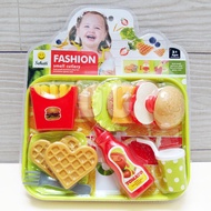 Tga Family Burger & Waffle 800A-4 Cooking Toys Stacking Burgers Good Thick Material