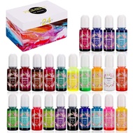 อีพ็อกซี่เม็ดสี30สีอีพ็อกซี่เรซินสีย้อมของเหลวอีพ็อกซี่เรซิ่นสีสำหรับศิลปะเรซิ่นสีงานฝีมือสี
