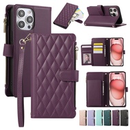 Zipper Wallet Phone Flip Cover For Xiaomi Redmi K40 Note 10 10S 11 11S 12 13 Pro Max Pro+ 4G 5G Fash