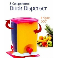 3 In 1 Drink Container 3 Compartment Drink Dispenser