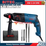 BITEC HM 2-24 DRE Mesin Bor Beton Rotary Hammer 24mm 750Watt SDS Plus HM2-24DRE