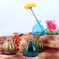 BB47a 11cm multi-zone ribbed glass vase