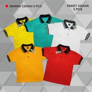 T-shirts 5pcs children's/POLOs t-shirts children's collared t-shirts boys' and girls' collared t-shi