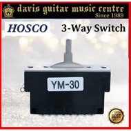 Hosco Guitar Part 3 way Lever Switch YM-30 (with 2 screws without knob)