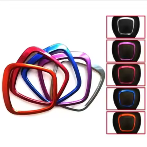 Car Styling Steering Wheel Center Logo Covers Stickers Trim For Audi A4 B6 B7 B8 A6 C6 A5 Q7 Q5 A3 I