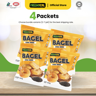 [Halal] FreshXeal Premium Frozen Chia Seed Bagel (4 Pcs) Made With Premium Ingredients Ready to Eat 