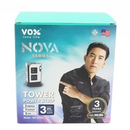 ปลั๊กไฟ (7 ช่อง,2 USB,3 เมตร,สีดำ/ขาว) รุ่น Tower 2