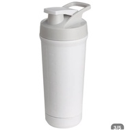 Stainless Gym Shaker Bottle Gym Fitness Sports Drink Bottle - White