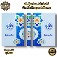 Gratis Custom Nama Al-Quran Hardcover A5 A6 Latin Terjemah Perkata Khat Itsmani Quran Terlengkap