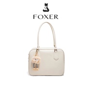 Foxer tote bag for women with zipper shoulder bag large capacity