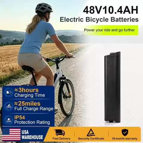 48V 10.4Ah 6AH Removable Ebike Battery for Jasion EB5 Roamer ST and iGO Discovery for 100-800W Elect