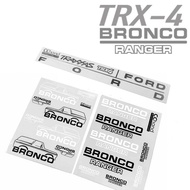 TRAXXAS TRX-4 Ford Bronco Decals Sticker
