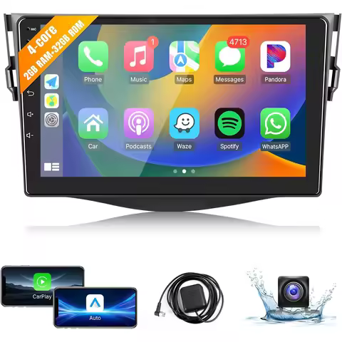 8 Core Car Radio for Toyota RAV4 2006 2007 2008 2009 2010 2011 2012(Not Fit J.B.L) Wireless CarPlay 