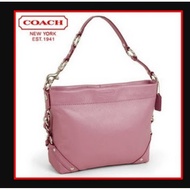 COACH 1941 Genuine Leather Shoulder Bag Handbag Tote Pink