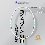 【EXCLUSIVE MODEL】 APACS Fantala 6.2 Power (White) Badminton Racket - 5UG1 Max.T 38LBS 6.2mm Shaft - Tan Wee Kiong | 100% ORIGINAL