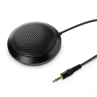 USB/3.5mm Conference Microphone Plug&Play 360° Omnidirectional Condenser Mic Desktop Computer Mic fo