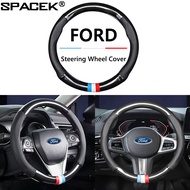 Ford Fiesta, Escape, Ranger, EcoSport, Focus, Everest Leather Car Steering Wheel Cover, Non-Slip Bre