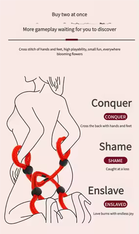 Adjustable Binding Cotton Rope Girlfriend Hand and Foot Binding Punishment Training Sexual Pleasure 