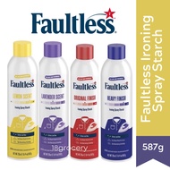 Faultless Premium Ironing Spray Starch Ironing Starch Spray Fresh Scent Easy On Iron 567g