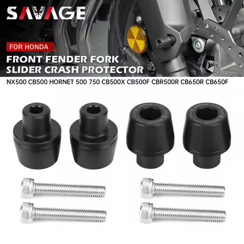 Front Fender Fork Slider Protector For HONDA NX500 CB 500X 500F CBR 500R 650R CB750 Hornet 750 NC750