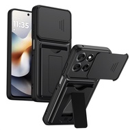 For Moto G56 Case Camera Protection Anti Drop Seismic Magnetic Absorption Wallet Card Holder Armor f