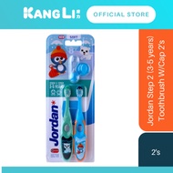 Jordan Step 2 (3-5 years) Toothbrush W/Cap 2's