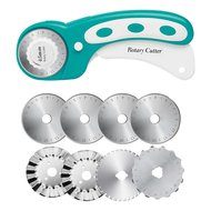45mm Rotary Cutter for Fabric Rolling Fabric Cutter with 8Pcs Rotary Blades 1Set