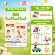 [SVIP] Combo of 2 Huggies Skin Perfect diapers/diapers/pants NB76/S80/M76 2 absorbent areas to reduc