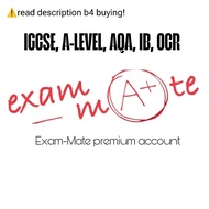 Exam-Mate premium account IGCSE A-LEVEL IB AQA OCR