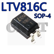 10pcs LTV816C LTV-816S-TA1-C Patch SOP4 Screen Printing 816C Optocoupler Photocoupler Transistor Out
