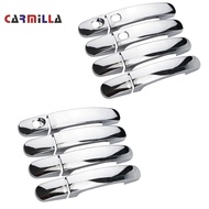 Carmilla 8Pcs ABS Chrome Car Door Handle Protection Cover Doors Trim for Ford Focus 2 3 4 MK2 MK3 MK