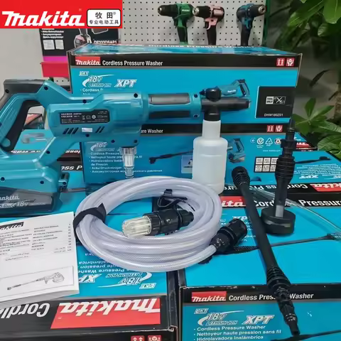 Makita DHW180 cleaning machine lithium battery 18V car wash gun outdoor portable high-pressure water